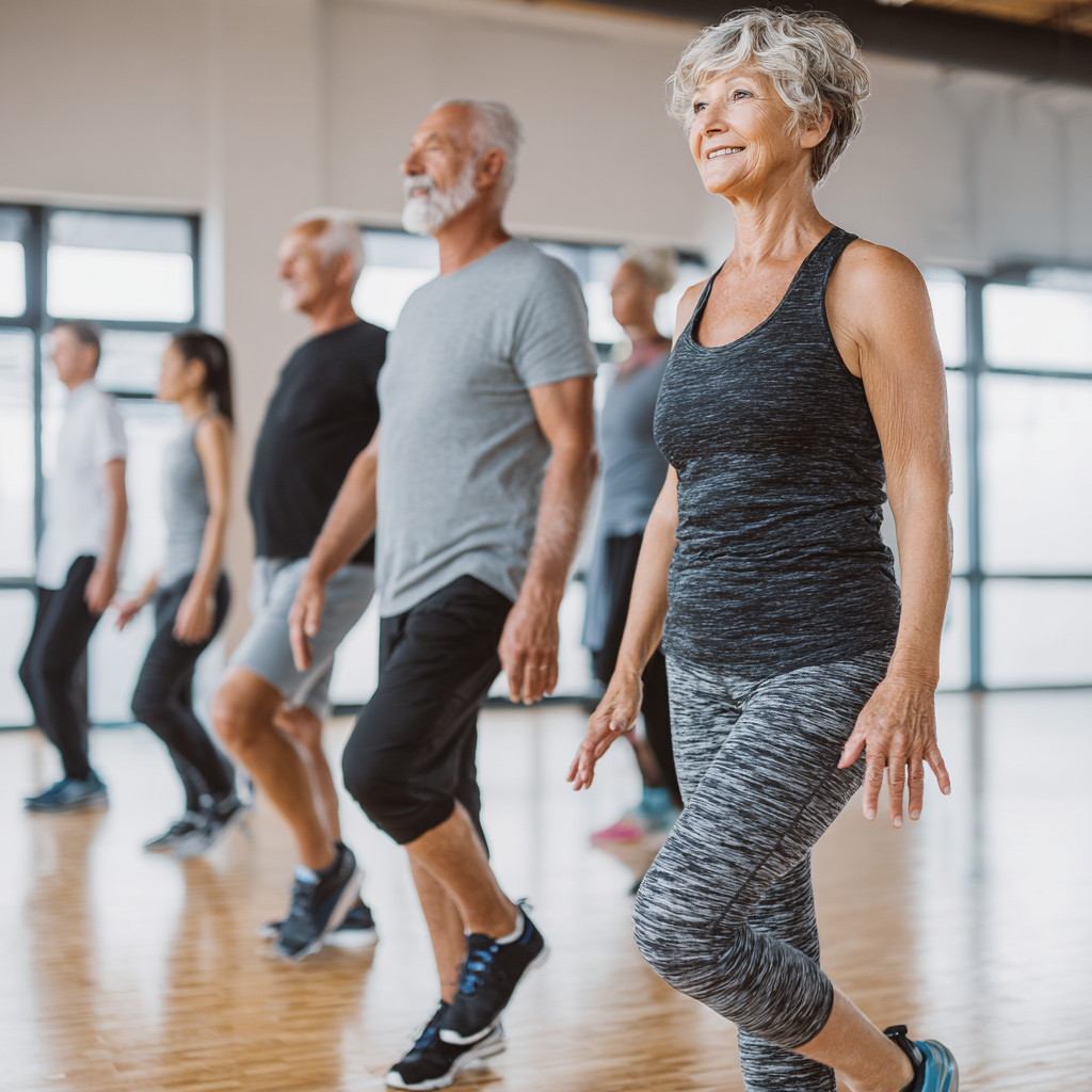 Group of middle-aged adults sharing their foot health journey with frovantel program